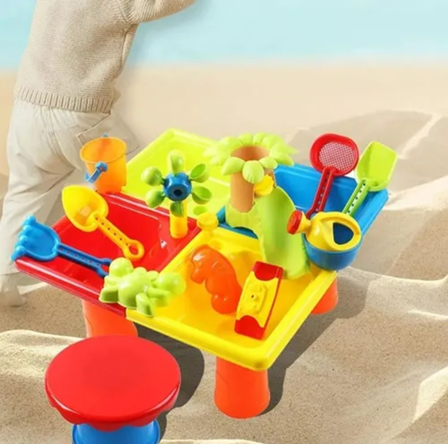 Mesa De Arena Juego De Playa Diversión Niños Verano Juego