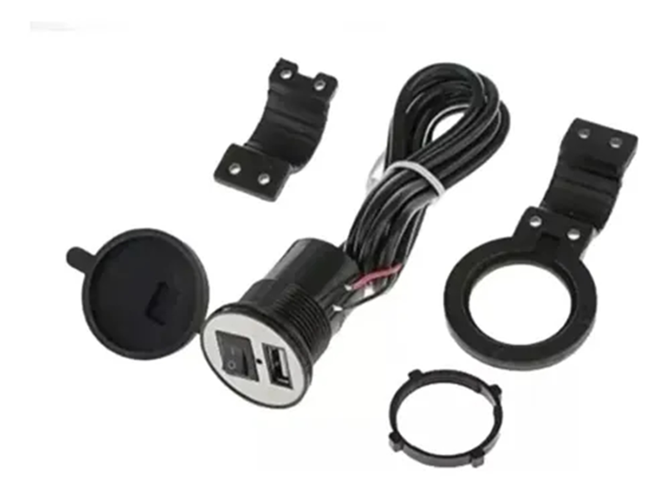 Cargador Usb Para Moto Con Base