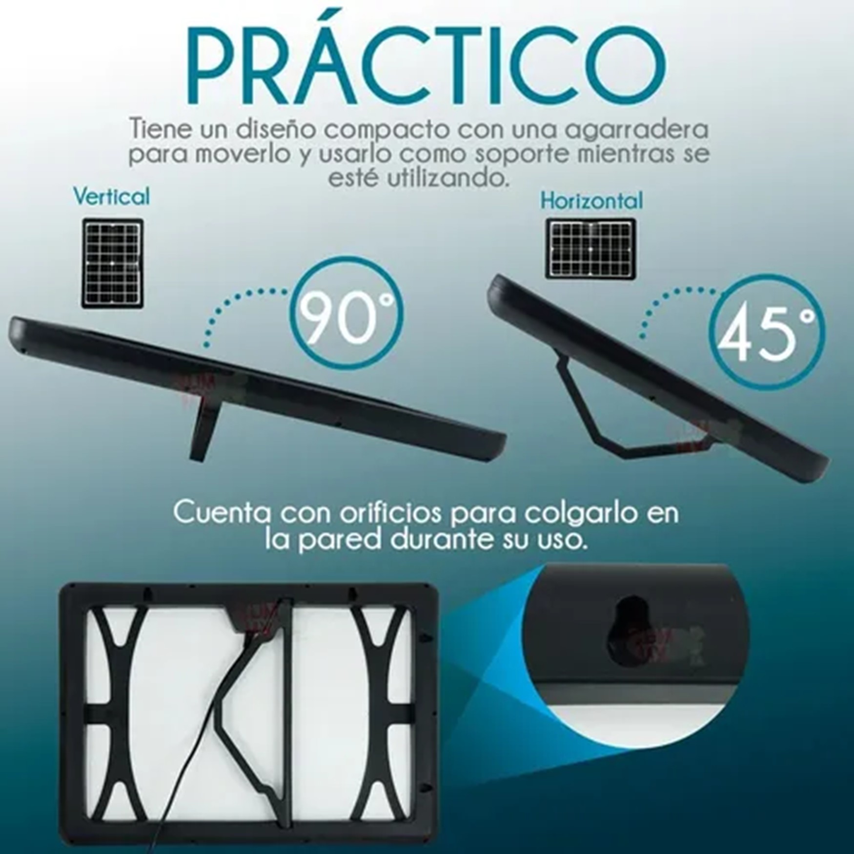 Panel Solar 25w 12v Portátil Puerto Usb Cargador Celular