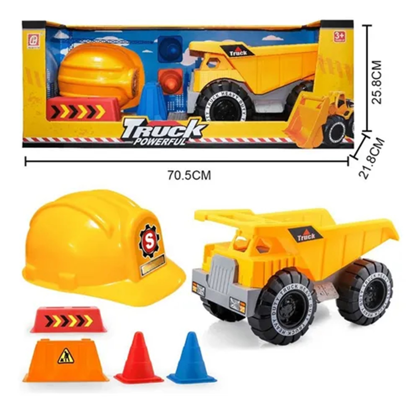 Camion Juguete Tolva Gigante Con Accesorios