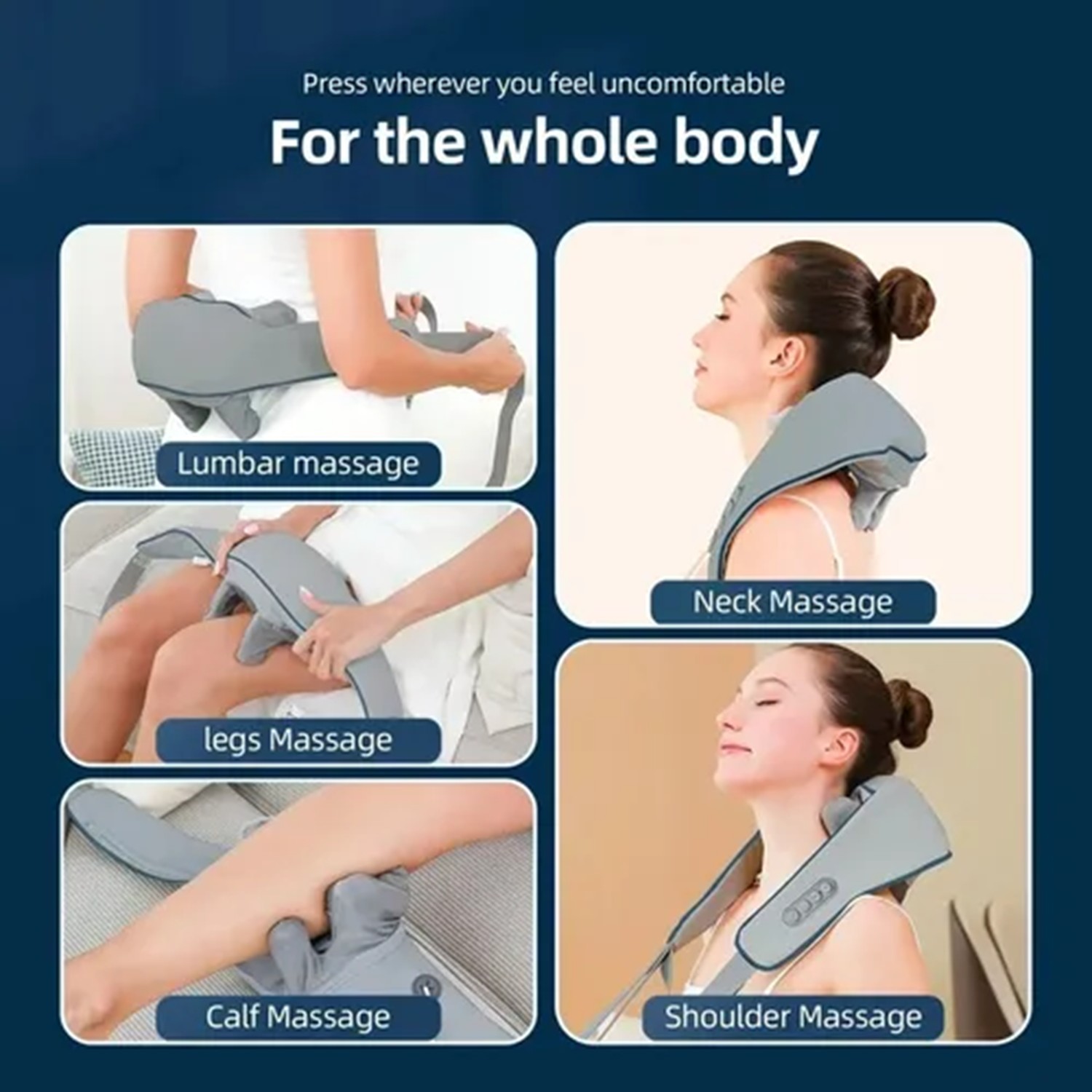 Masajeador Inalámbrico Muscular Cuello Cervical Hombros