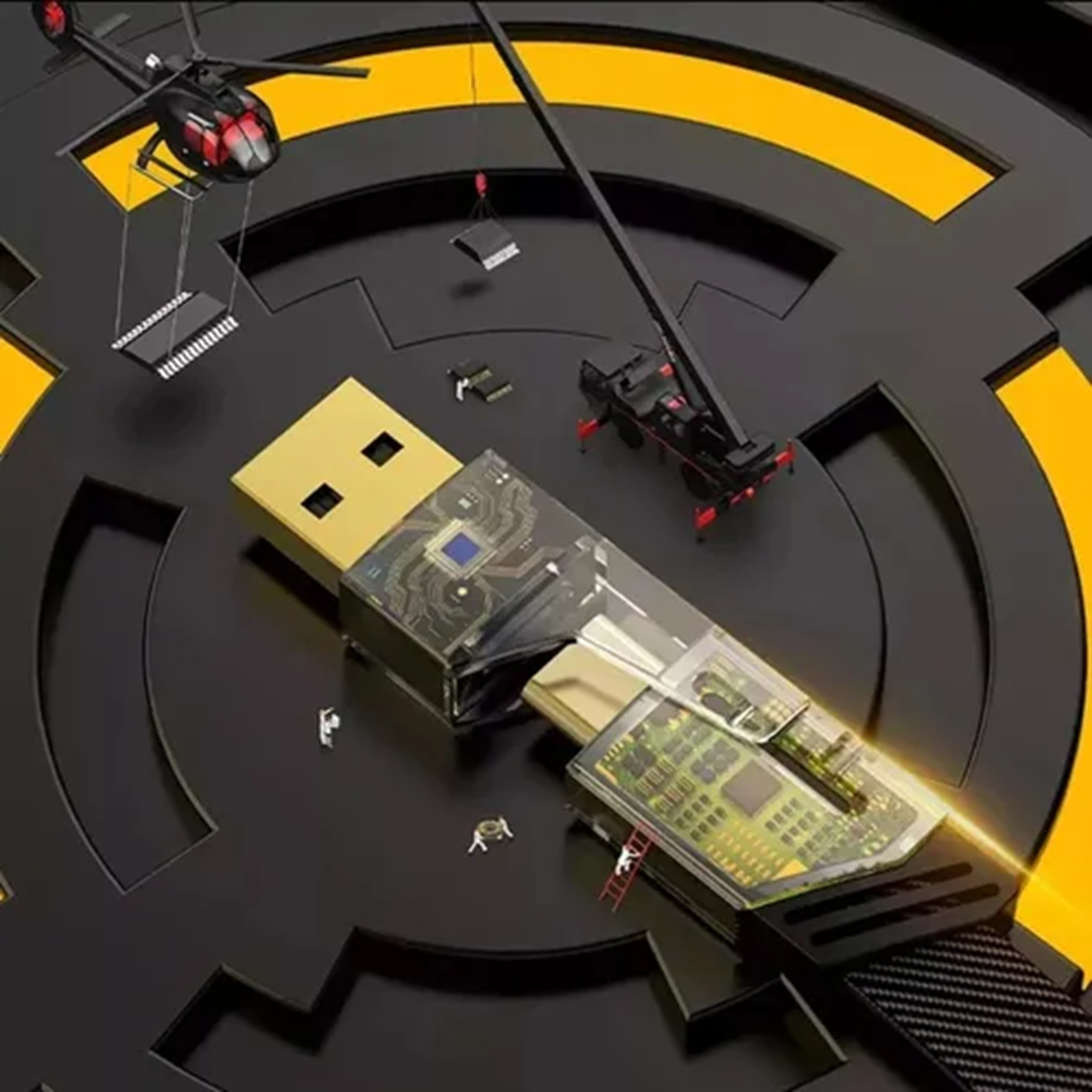 Cable De Datos De Carga Rápida 4 En 1 Multifuncional 1m