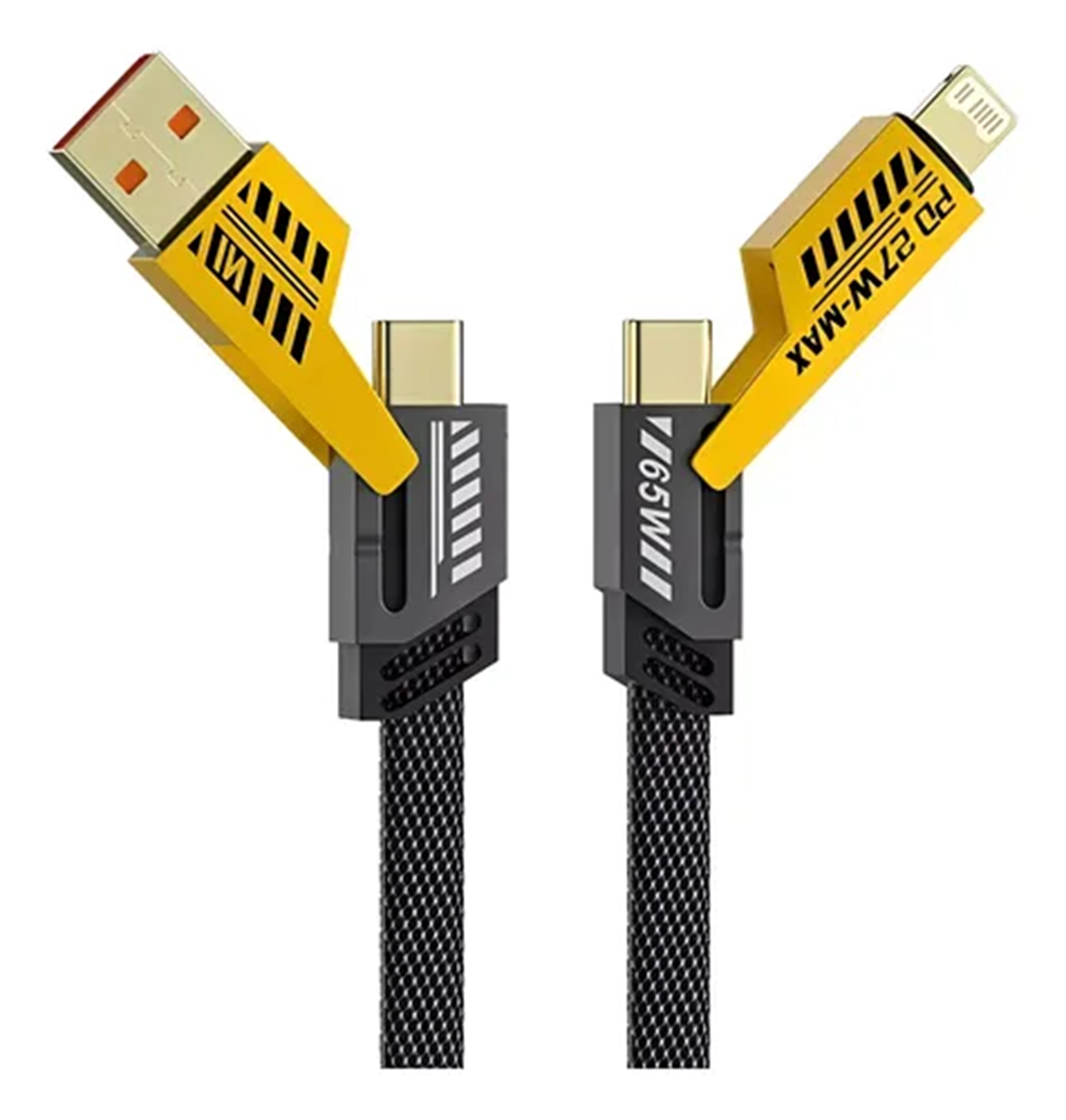 Cable De Datos De Carga Rápida 4 En 1 Multifuncional 1m