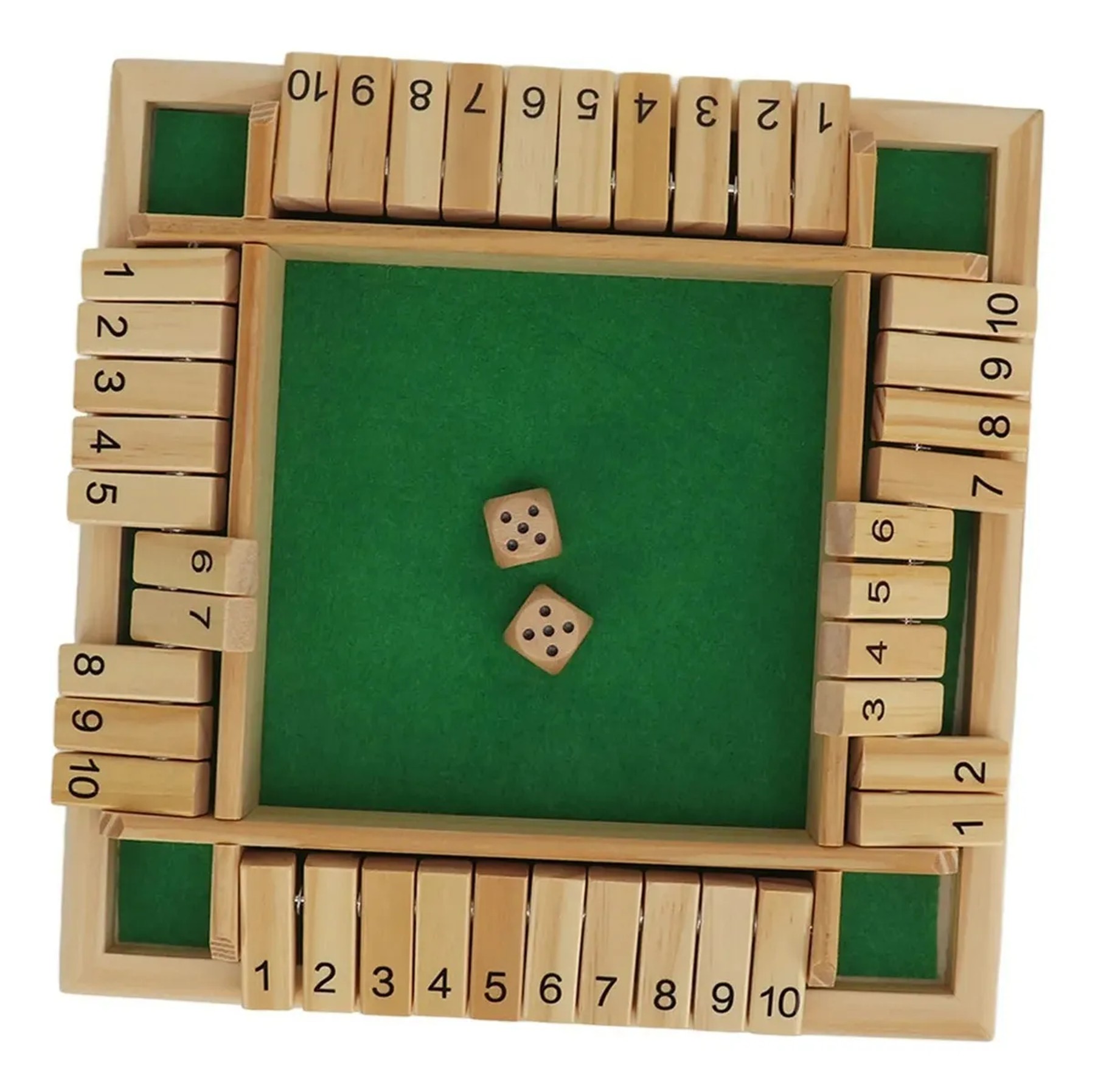 Juego De Mesa De Madera Con Dados 4 Jugadores, Educativo