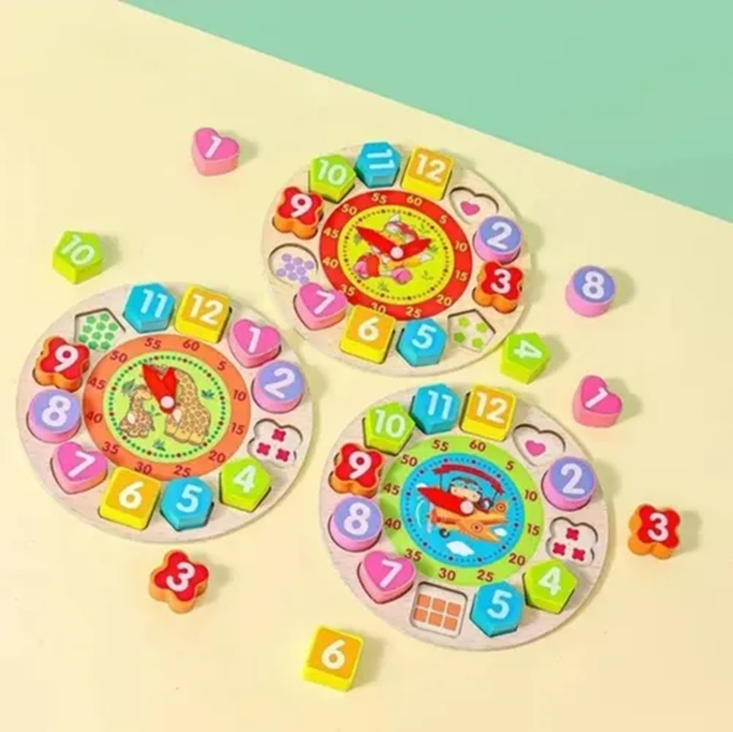 Juguete Didáctico, Reloj De Enseñanza Para Niños Armable