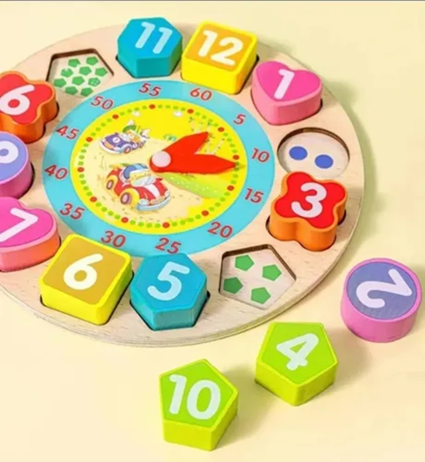Juguete Didáctico, Reloj De Enseñanza Para Niños Armable