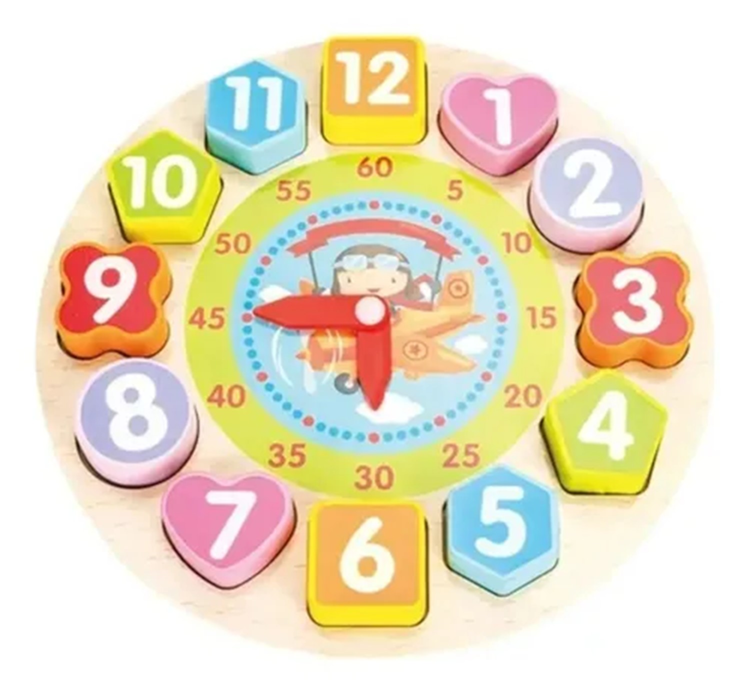 Juguete Didáctico, Reloj De Enseñanza Para Niños Armable