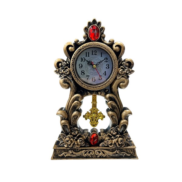 Reloj de Mesa Estilo Vintage Elegantes con Detalles Decorativo