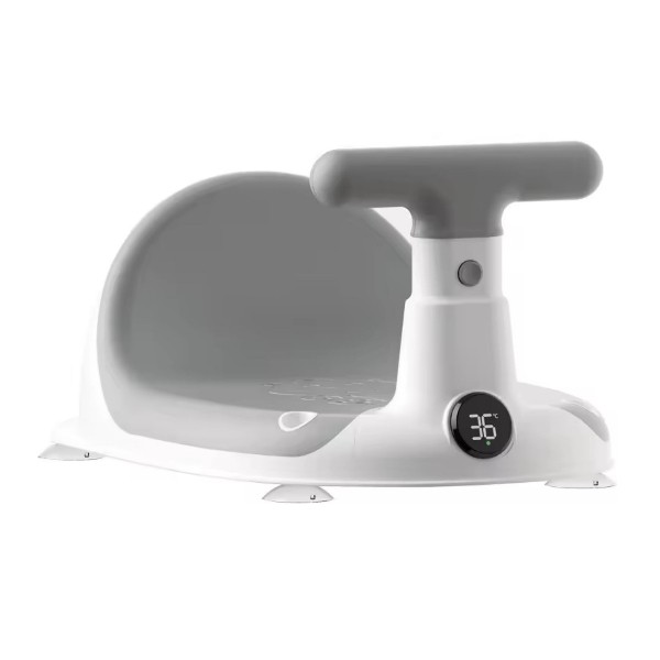 Asiento De Ducha Para Bebes Antideslizante Con Termómetro Gris