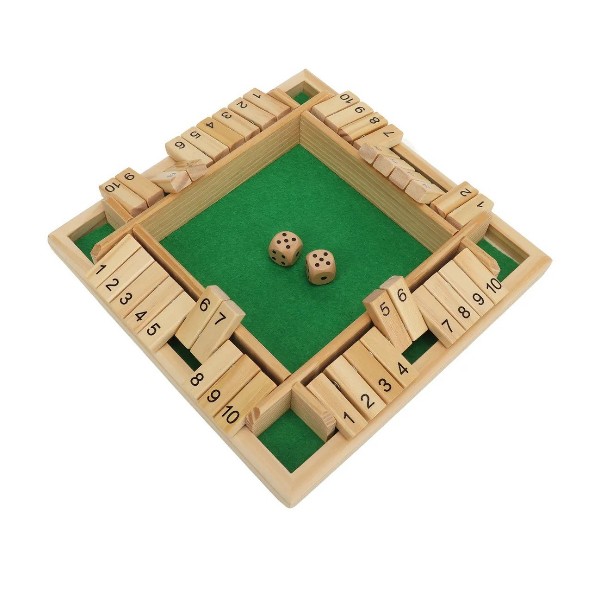 Juego de Mesa de Madera con Dados  4 Jugadores Educativo y Familiar
