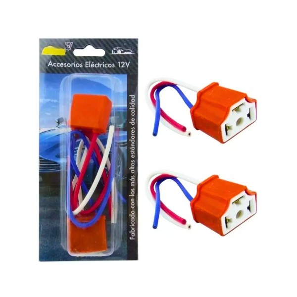 Soquete Conector H4 De Cerámico Para Auto.