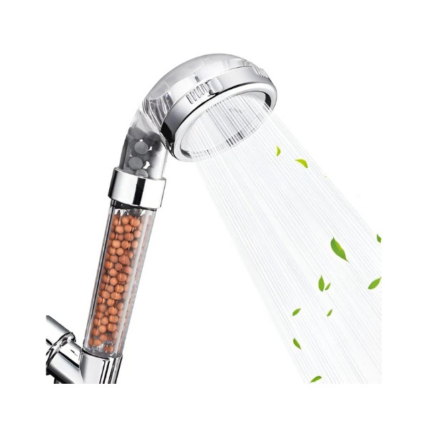 Cabezal ducha filtro purificador iones 3 funciones