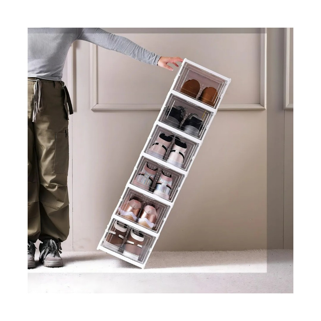 Zapatera Plegable 6 Niveles Una Pieza Firme Sin Instalación