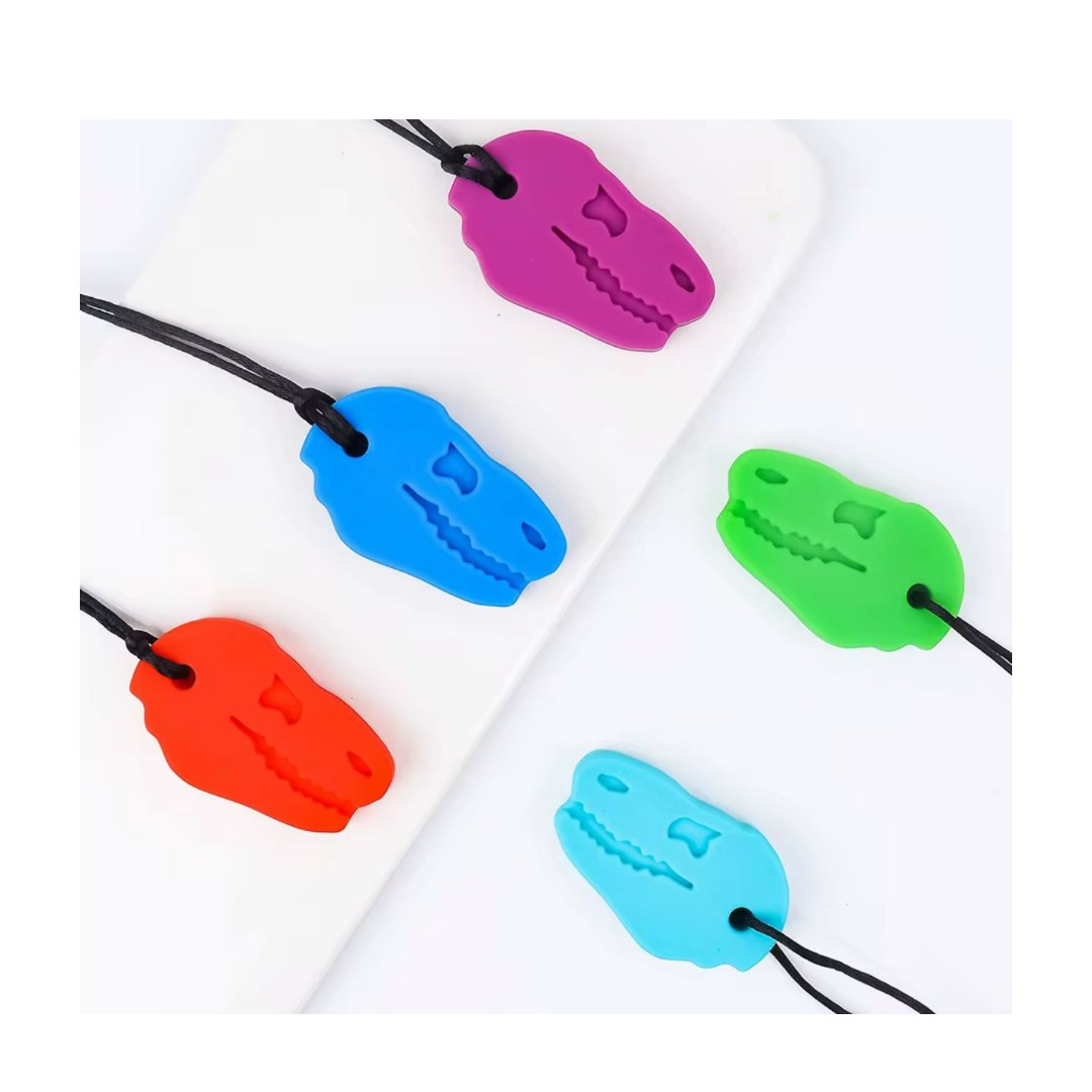 Collar Sensorial Mordedor De Silicona  Niños TEA Sensorial Ansiedad