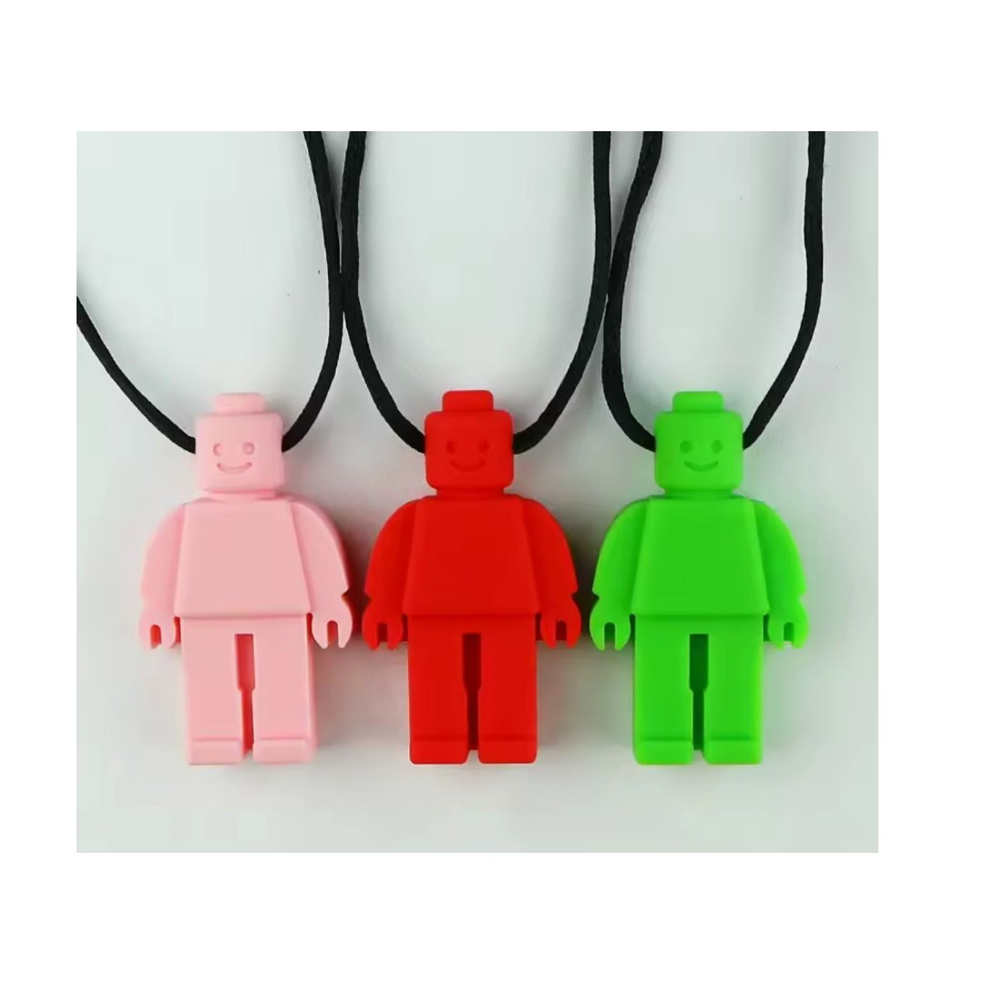 Collar Sensorial Mordedor De Silicona  Niños TEA Sensorial Ansiedad