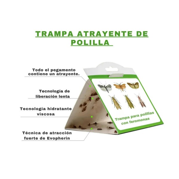 Trampa Adhesiva Polillas Baratas Trampas Pegajosas Insectos