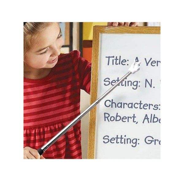 Puntero Retráctil Enseñanza De Lectura. Facilita Aprendizaje