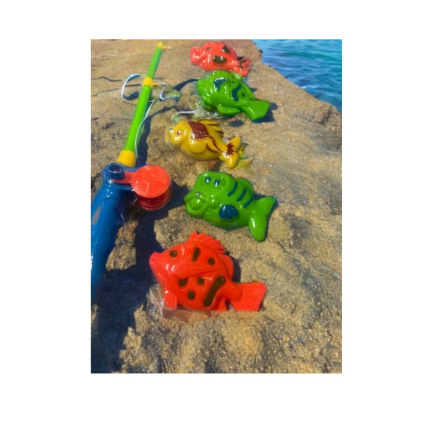 Pack Pesca Milagrosa Juego Con peces + Caña Pescar