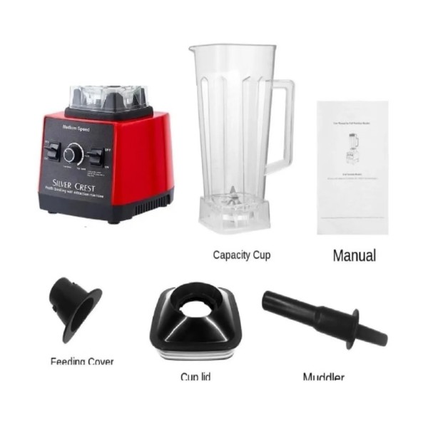 Licuadora Cocina Multifunción 2.5l 5 Accs.