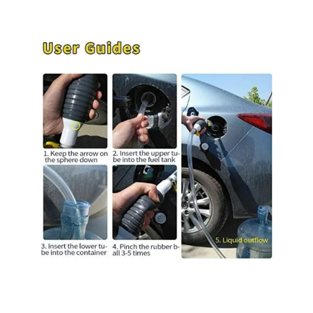 Manguera De Sifón Gasolina De Mano Bomba Portátil Manual