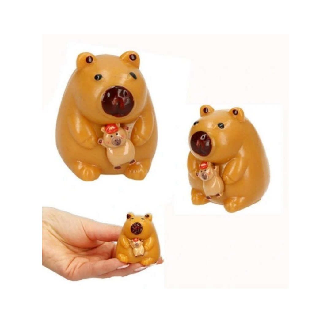 Mini Squishy Juguete Capibara Pegajoso Ultrasuave