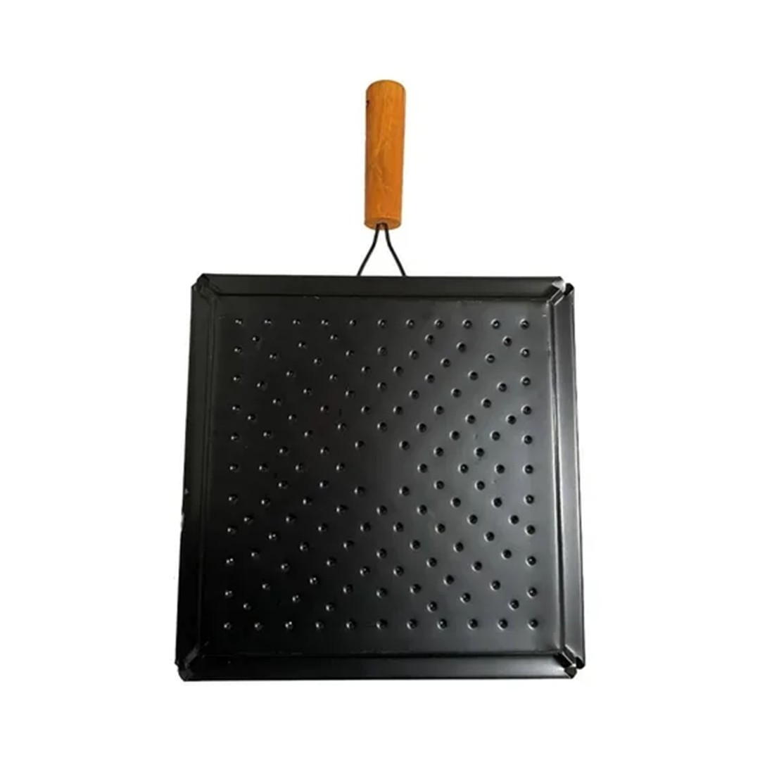 Tostador Manual De Cocina Tostar Pan Cubre Ollas Negro