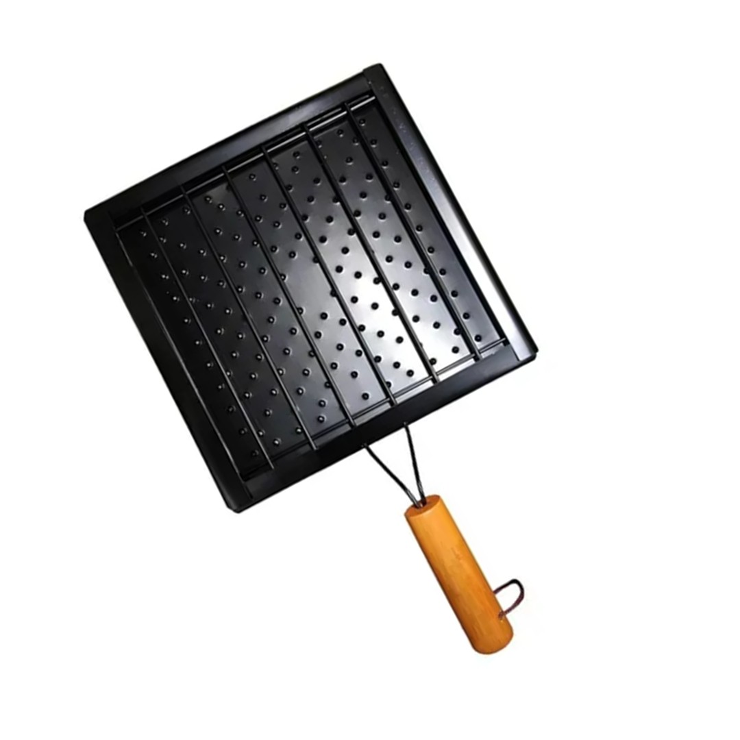 Tostador Manual De Cocina Tostar Pan Cubre Ollas Negro