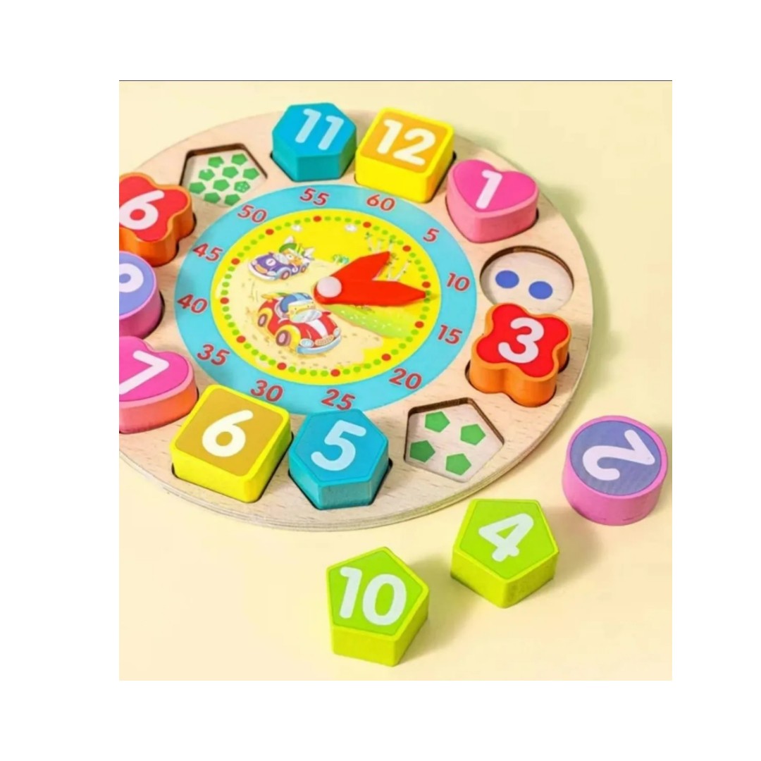 Juguete Didáctico, Reloj De Enseñanza Para Niños Armable