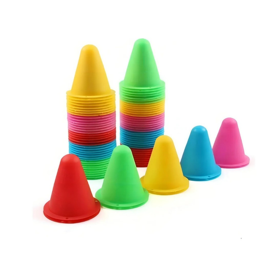 Set 10 Mini Conos Multicolor 9cm Para Agilidad Coordinación