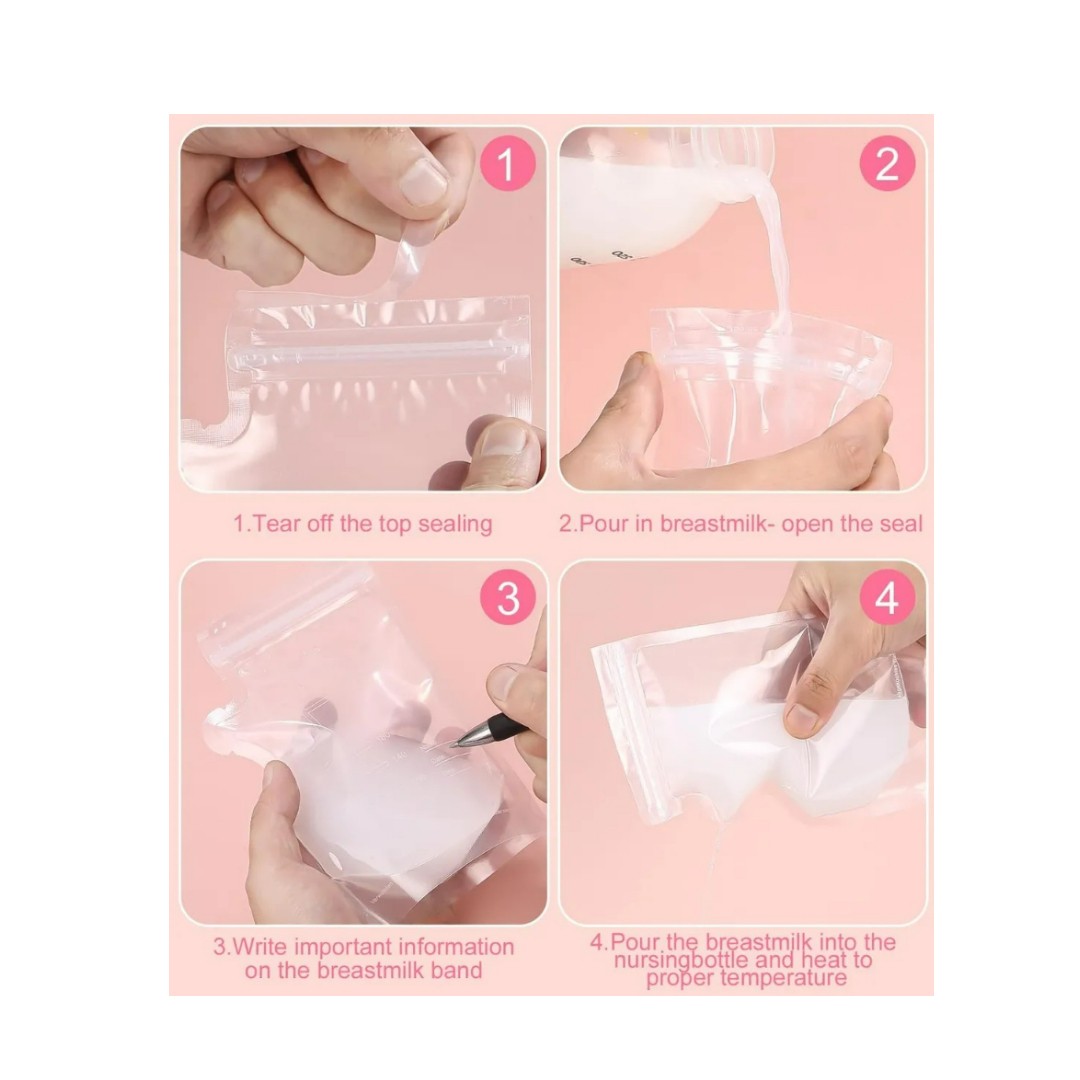 Pack 30 Bolsas Para Leche Materna De 250 Ml