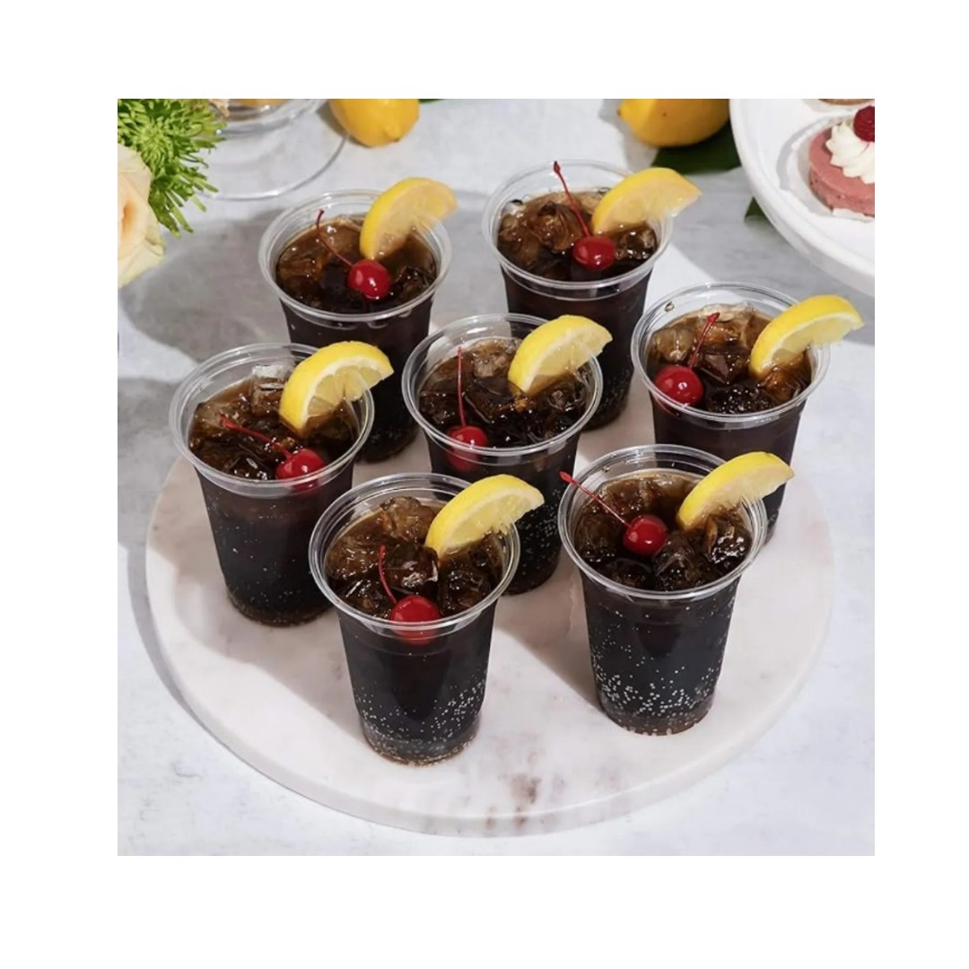 Vaso Plastico Desechable Transparente 50 Un 500 Cc (16 Oz )