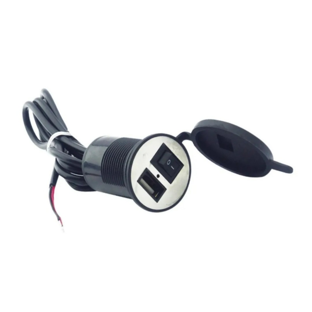 Cargador Usb Para Moto Con Base
