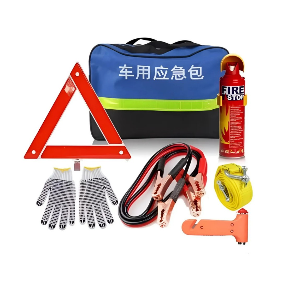 Kit De Emergencia Seguridad Auto Extintor