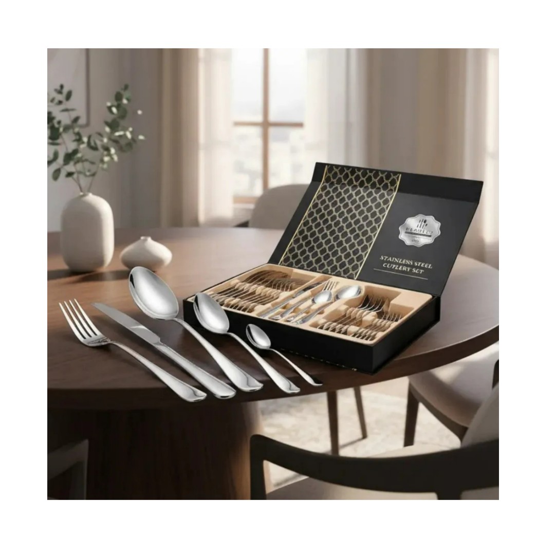 Juego De Cubiertos Set De 24 Piezas Acero Inoxidable