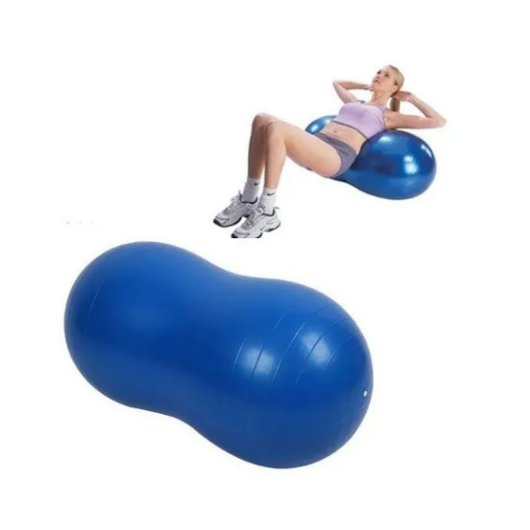 Balón Ovalado Pilates Yoga Tipo Maní 90x45cm Rehabilitación