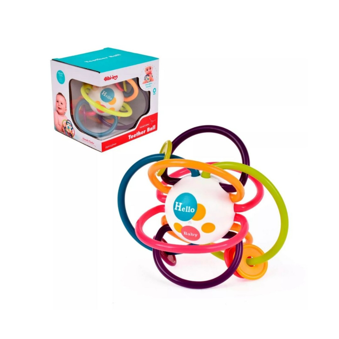 Sonajero de colores para bebés con fácil agarre