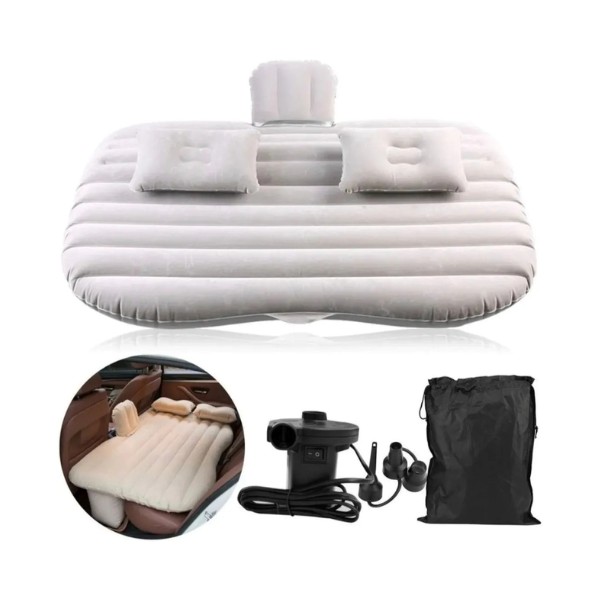 Colchon Trasero Inflable + Compresor 12v Para Autos