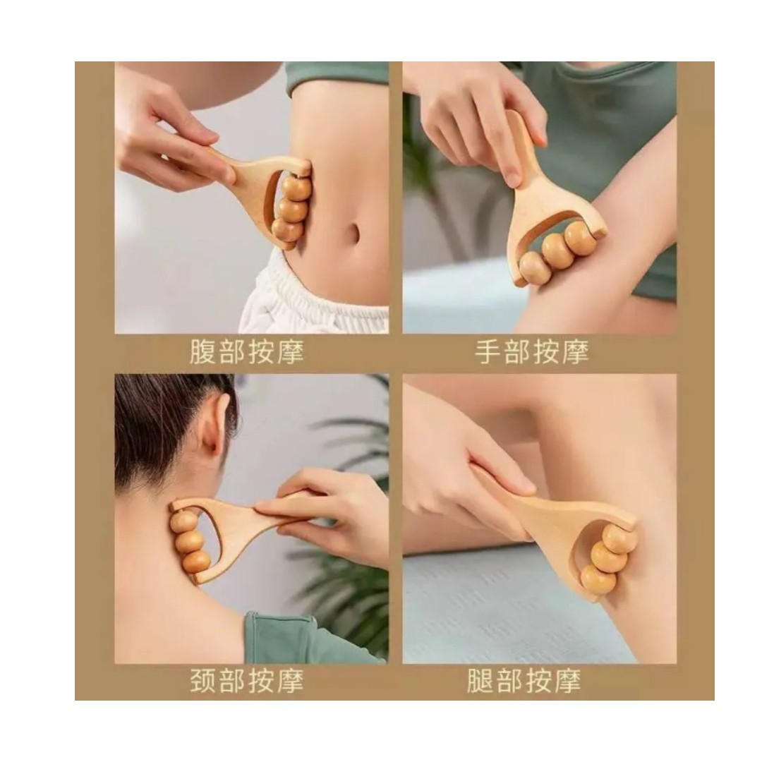 Masajeador Para Brazos Y Cuerpo Madera Terapia