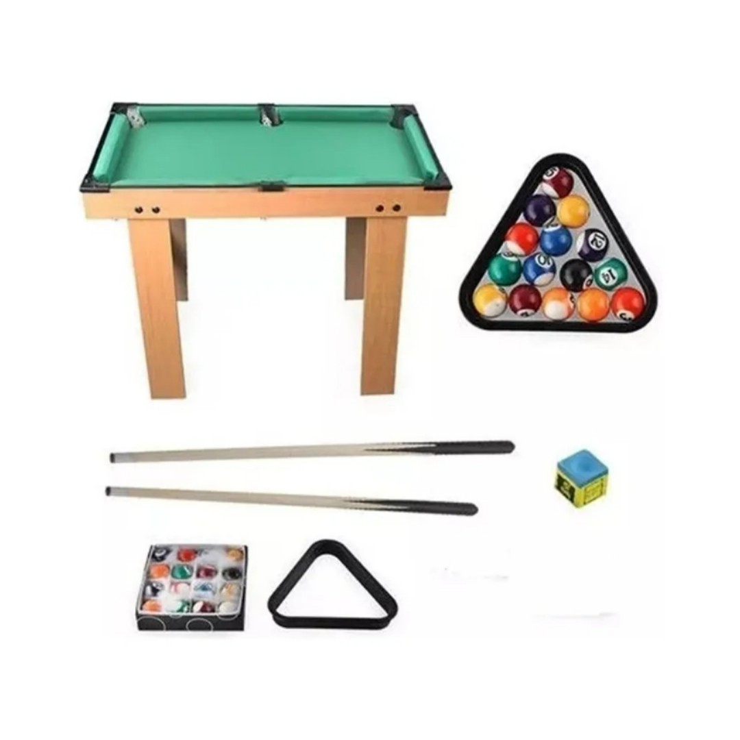 Mini Mesa De Billar Pool Madera - Diversión Billar