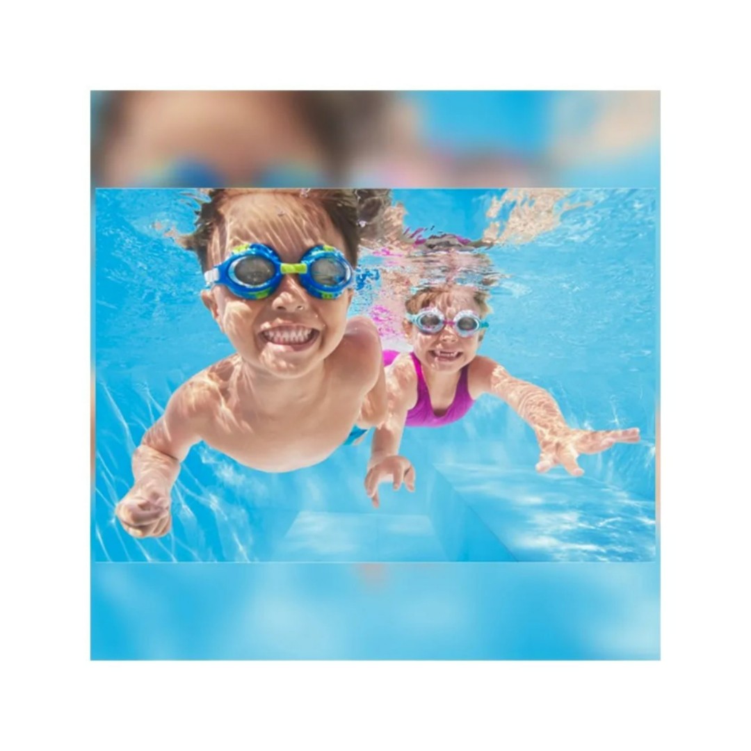 Lentes De Natación + Tapón Oído & Nariz Niños Colores