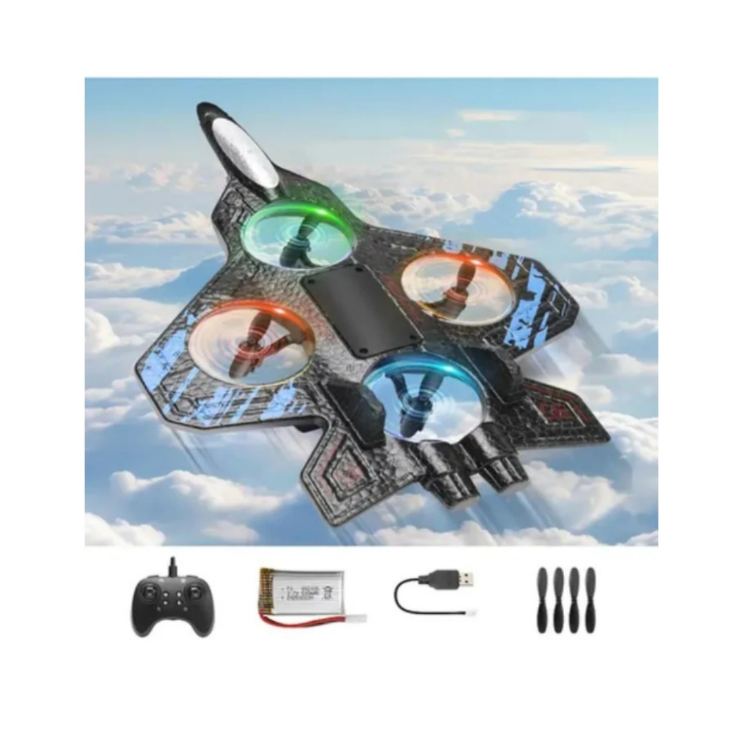 Juguete Drone Avión Espuma Planeador Control Remoto Aviones