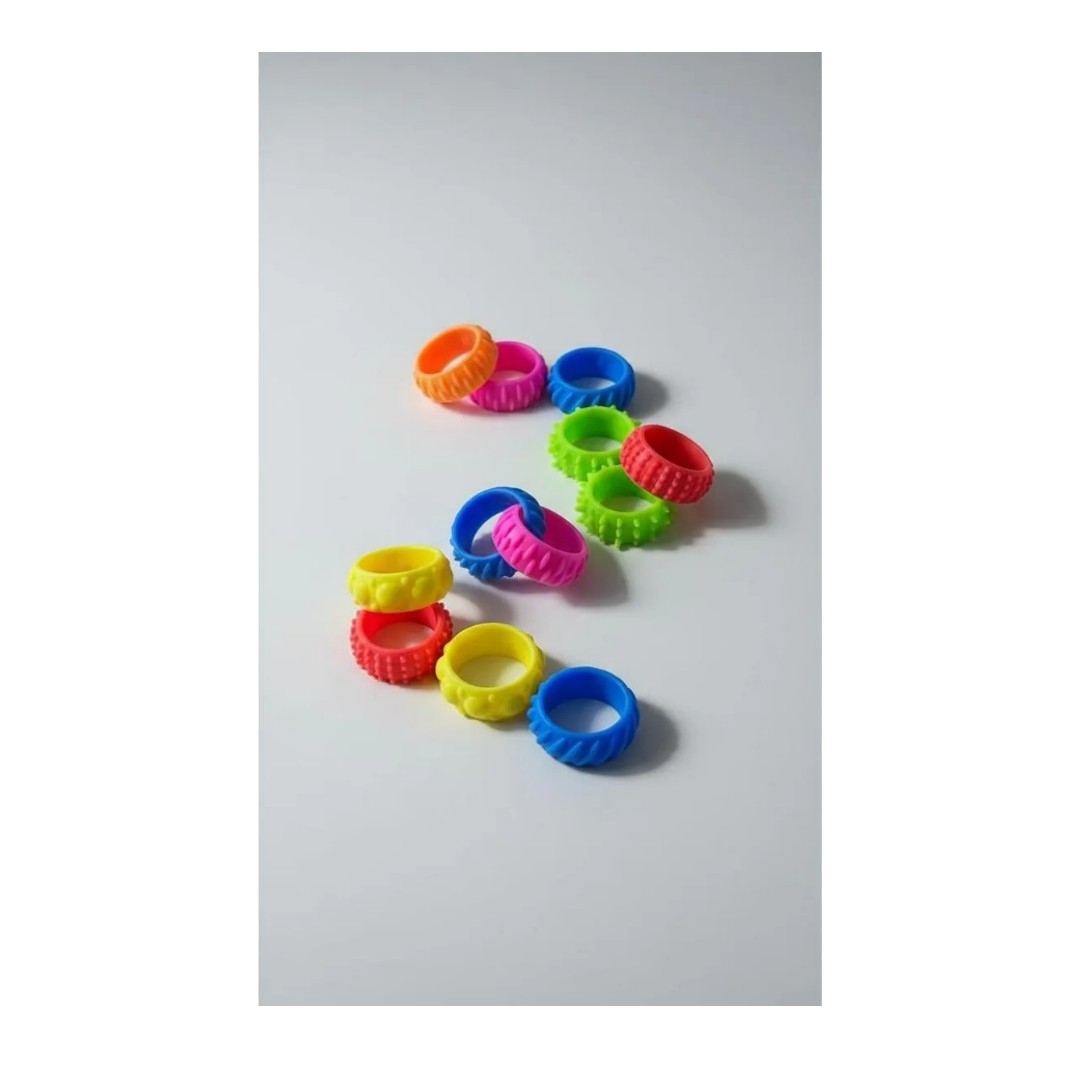 Juguete Sensorial Anillos Tea Tdah Atención Autismo 12 Uds