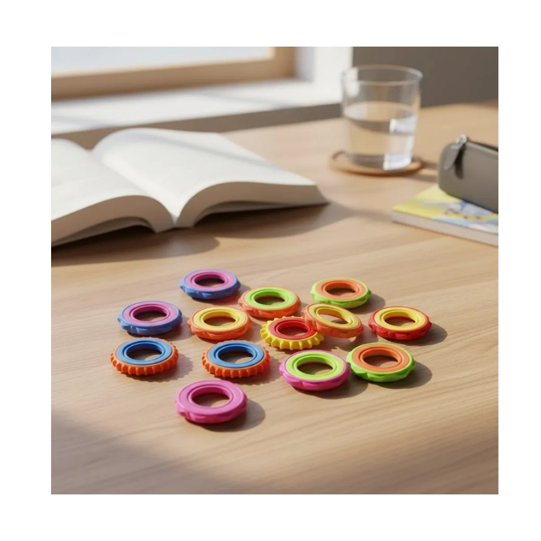 6 Anillos Spinner Sensorial Para Niños Giratorio