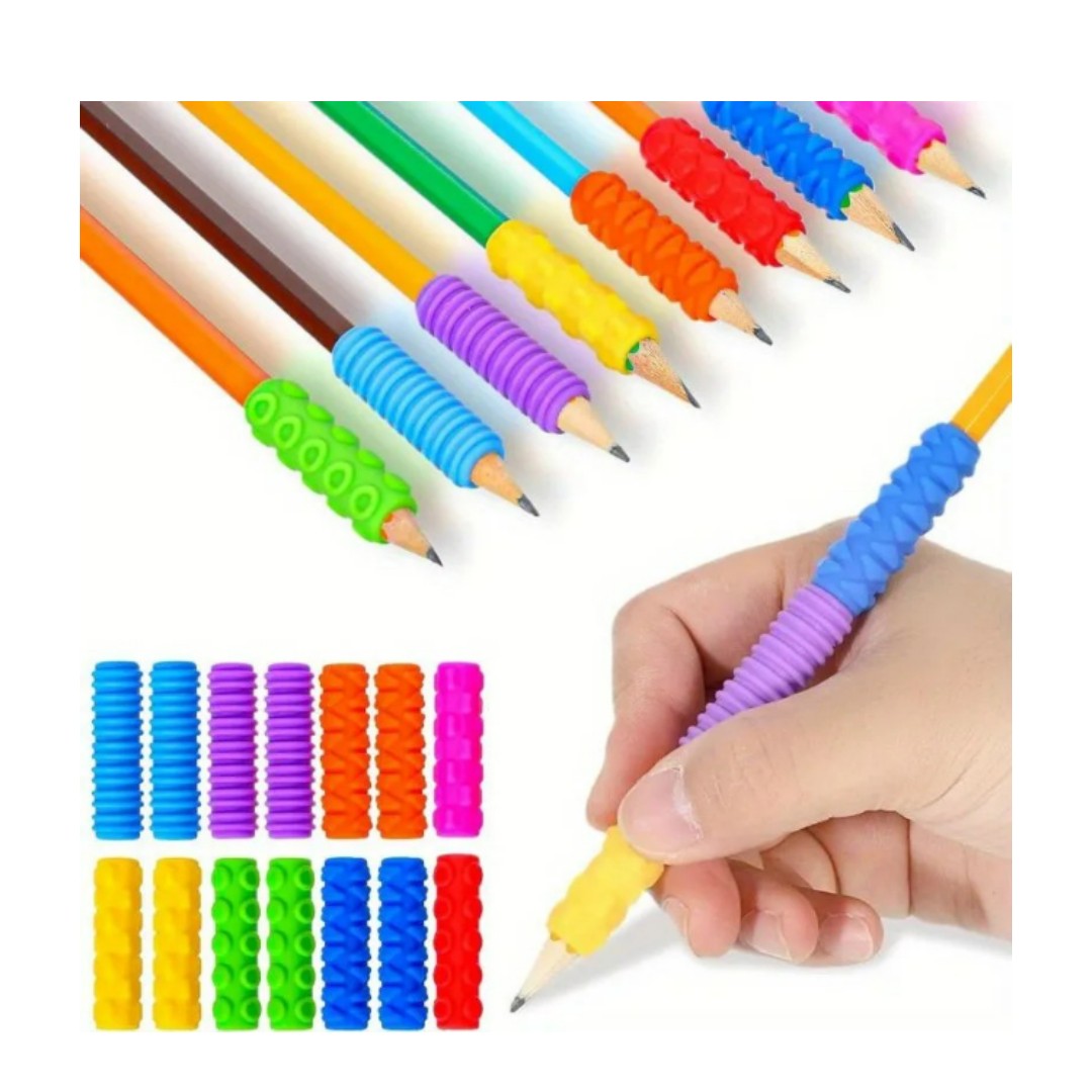 Set 12 Agarres Sensoriales Antideslizantes Para Lápiz Niños TEA TDAH