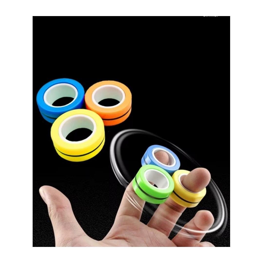 Juguete Sensorial Antiestrés 3 Anillos Magnéticos Spinner