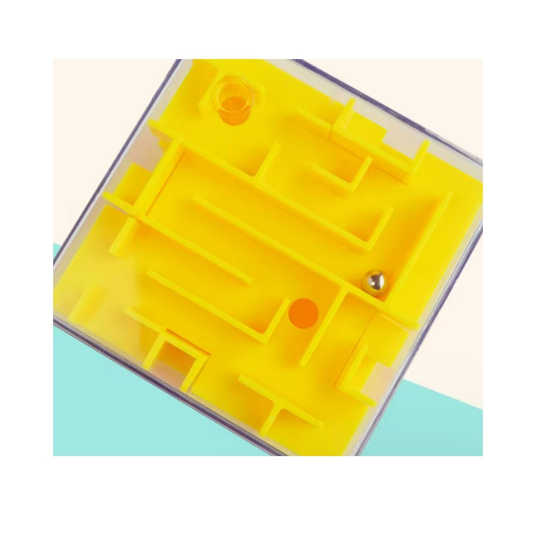 Cubo Laberinto 3D Sensorial Camino Bolita Juguete Ingenio