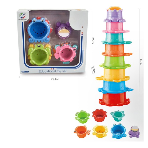 Vasos Apilables Juego Para Bebés Y Niños.