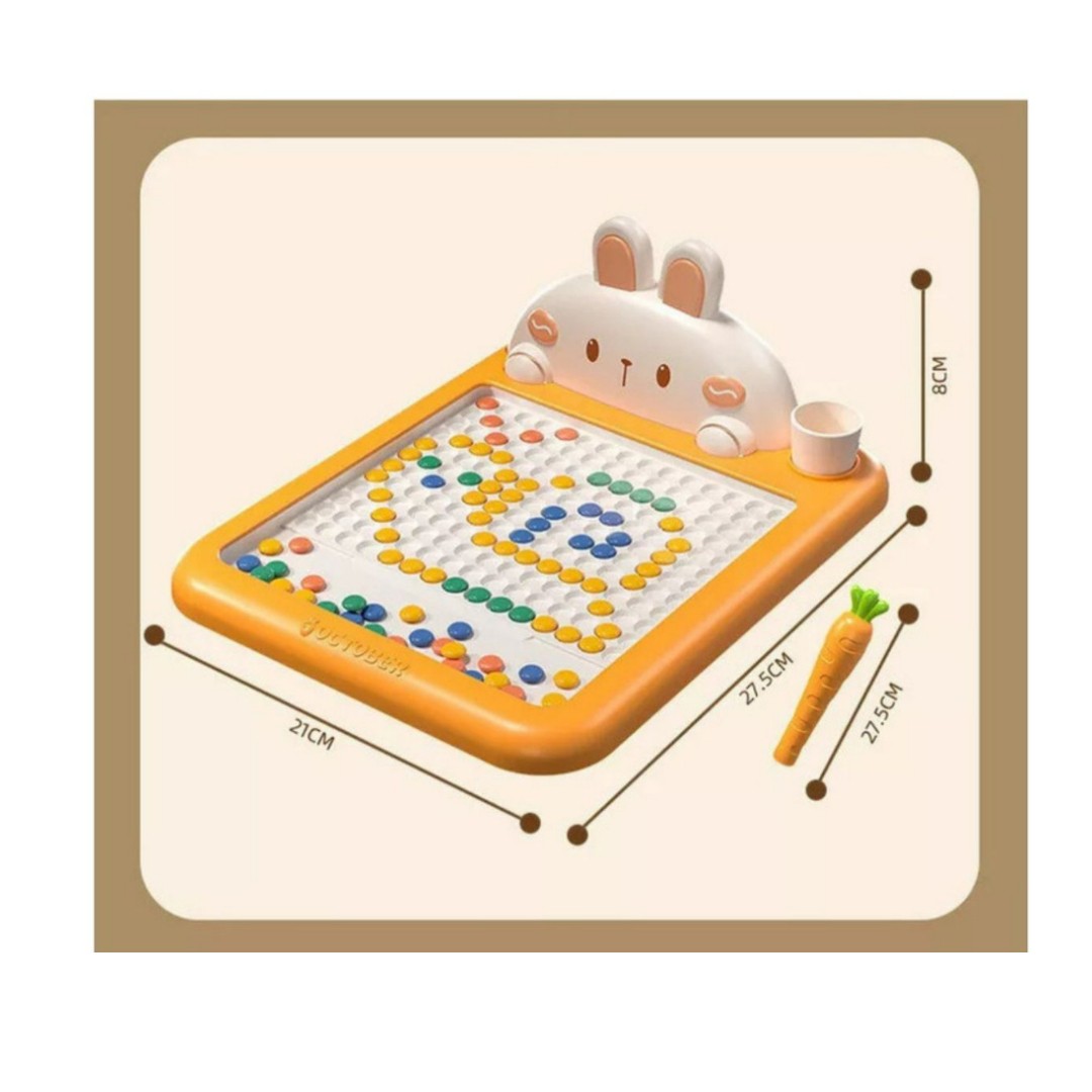 Tablero de dibujo magnético conejito educativo
