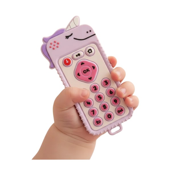 Mordedor Sensorial Silicona Bebé Control Libre Bpa dino