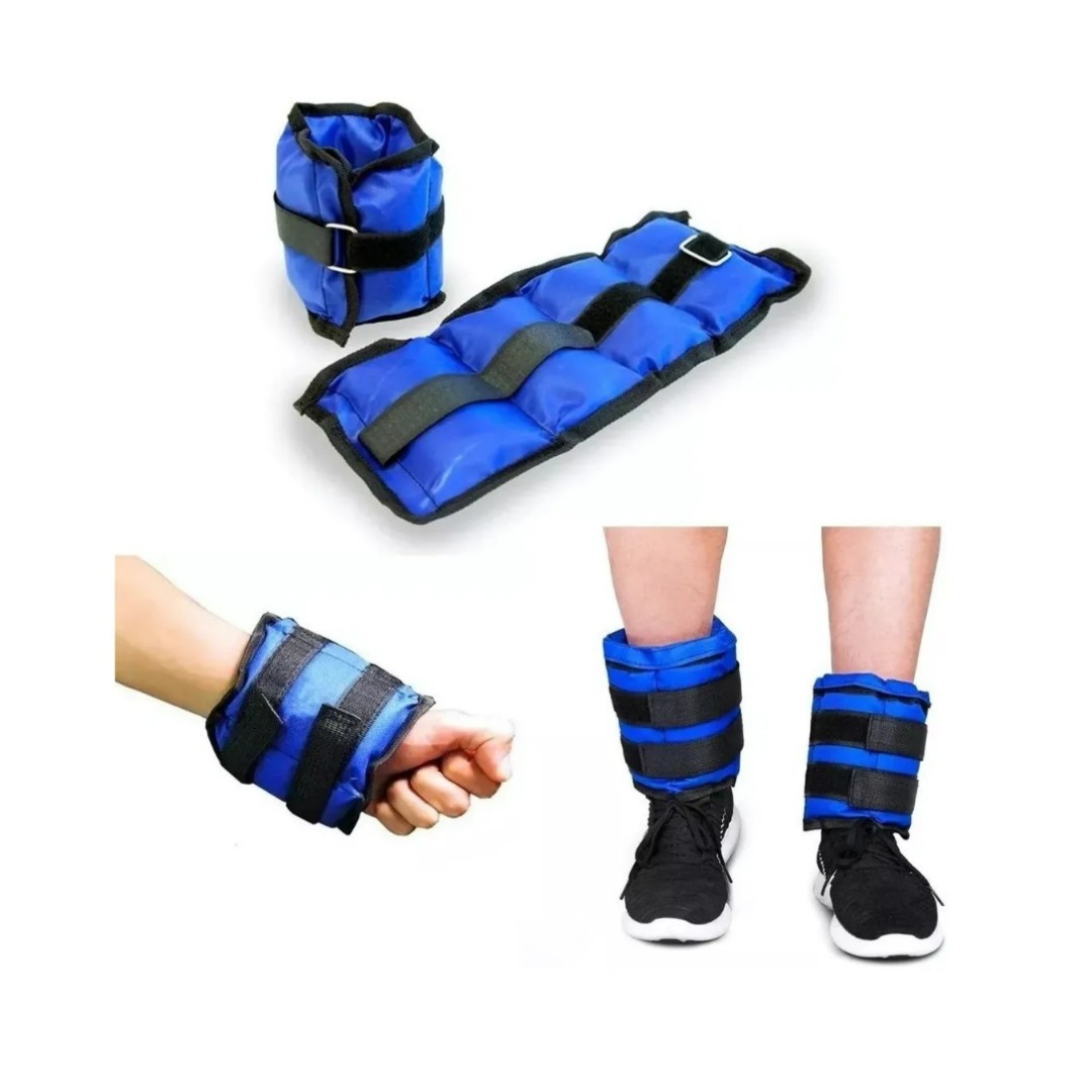 2 Pesas Tobilleras 1kg Muñecas Pesas De Ejercicio Total 2kg